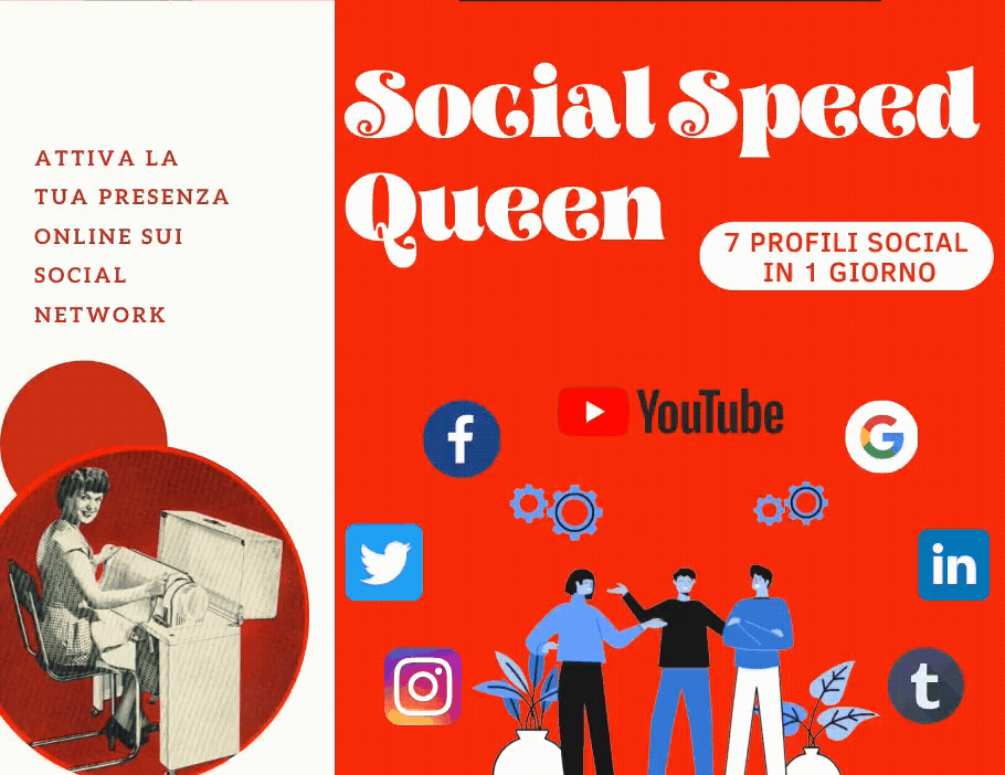 Iconografica Social Speed Queen Eugenio Chiara Lavanderia Digitale