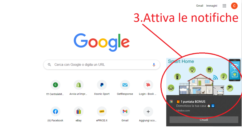 strategia 1000 puntate gratis bidoo notifiche