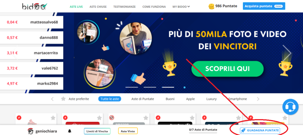 strategia 1000 puntate gratis bidoo genio chiara